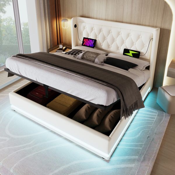 REDOM Polsterbett Jugendbett Bett Stauraumbett gepolsteres günstig online kaufen