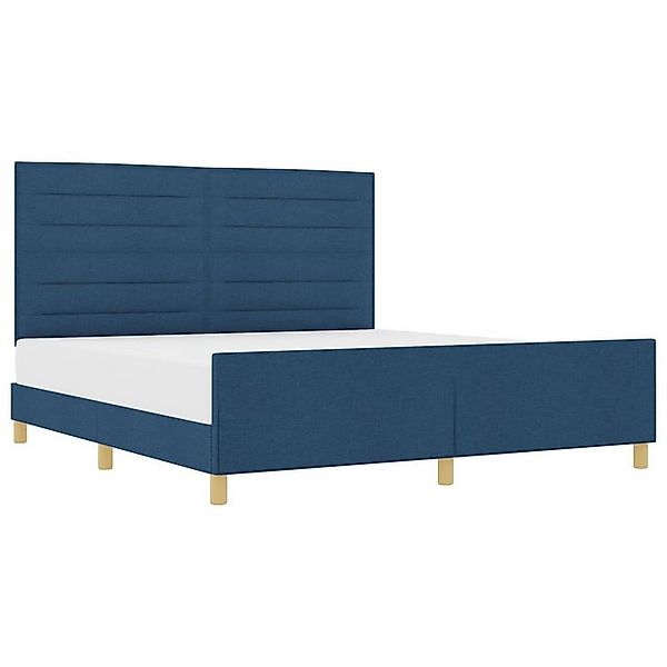 vidaXL Bett Blaues Stoffbettgestell 180x200 cm (1-tlg) günstig online kaufen