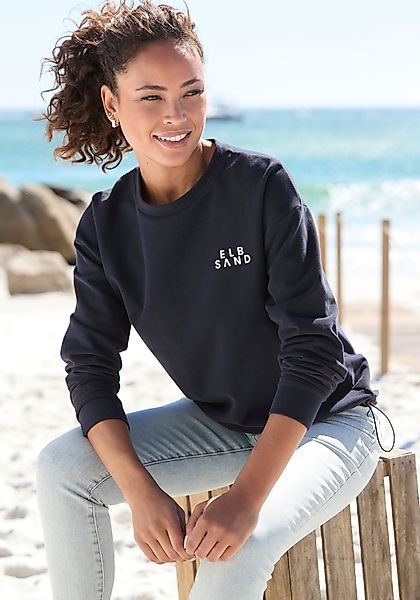 Elbsand Sweatshirt mit verstellbarem Gummizug am günstig online kaufen