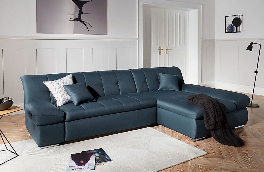DOMO collection Ecksofa »Mona L-Form« wahlweise mit Bettfunktion günstig online kaufen