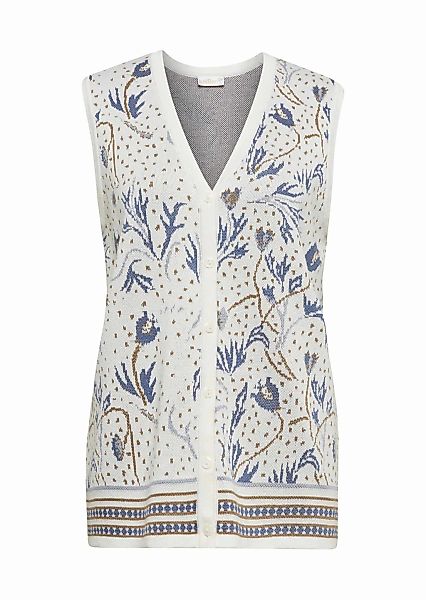 GOLDNER Strickjacke "Kaschierende Jacquard-Strickweste in hochwertiger Qual günstig online kaufen