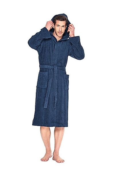 Wewo fashion Bademantel Saunamantel Unisex mit Kapuze, großzügige Kapuze, B günstig online kaufen