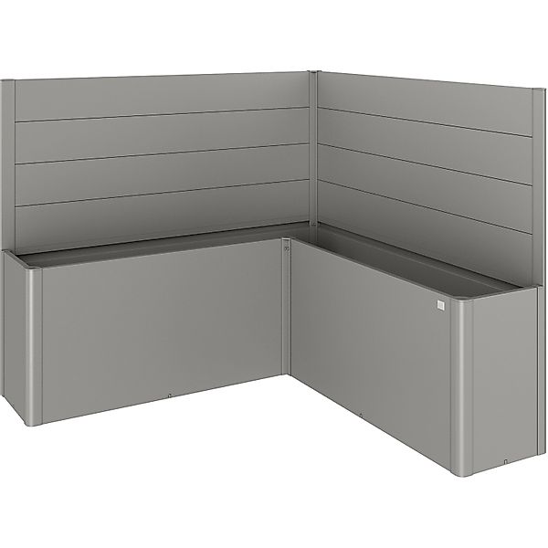 Biohort Sichtschutz Belvedere L-Form 2 Stk. o. Acrylglas Gr. L200 Quarzgr.- günstig online kaufen