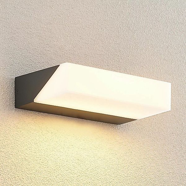 Lucande LED-Außenwandleuchte Golnar, anthrazit, 25 cm günstig online kaufen