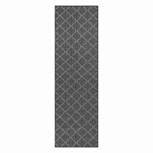 carpet city® Teppich Palm 3069 Graphit graphit Gr. 80 x 250 günstig online kaufen