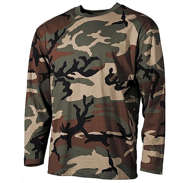 MFH Langarmshirt US Tarn-Shirt, langarm, woodland, 160g/m² - XXXL (1-tlg) v günstig online kaufen