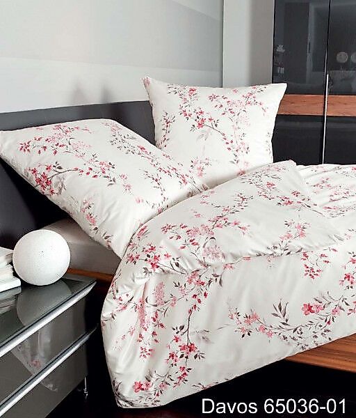 Janine Janine Feinbiber Bettwäsche DAVOS 65036 granatrosé Größe:  155x200 c günstig online kaufen