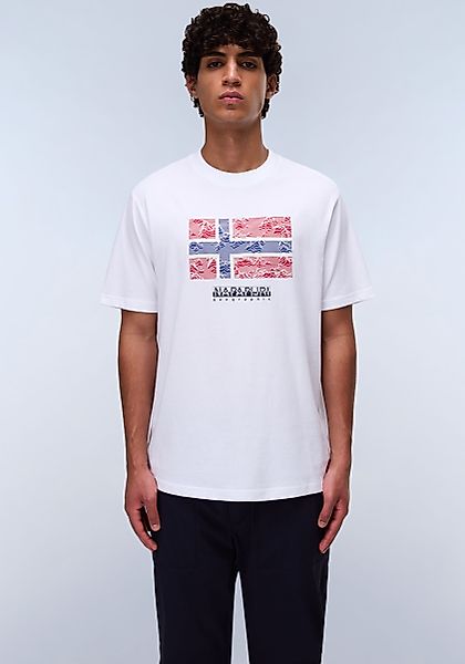 Napapijri T-Shirt DRAPEAU mit Print, Rundhals, günstig online kaufen