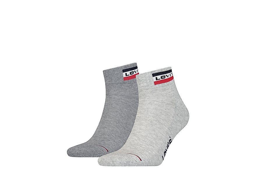 Levi's® Kurzsocken LEVIS MID CUT SPRTWR LOGO (2 Paar) weicher Cotton-Mix, e günstig online kaufen
