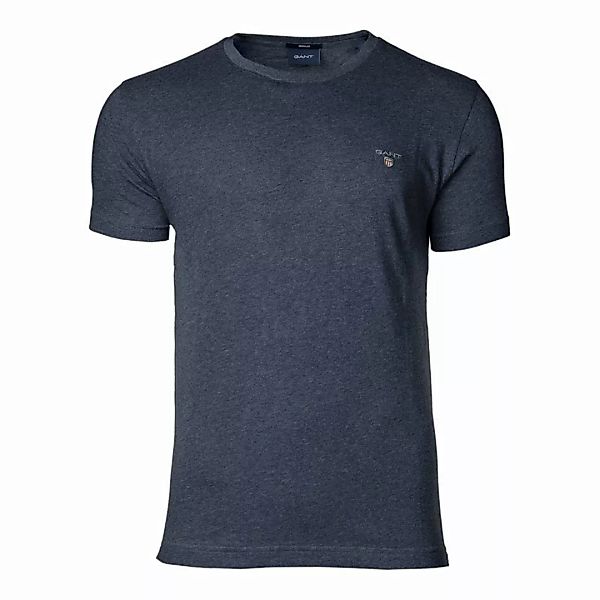 GANT Herren T-Shirt kurzarm - Original T-Shirt, Rundhals, Baumwolle Dark Je günstig online kaufen