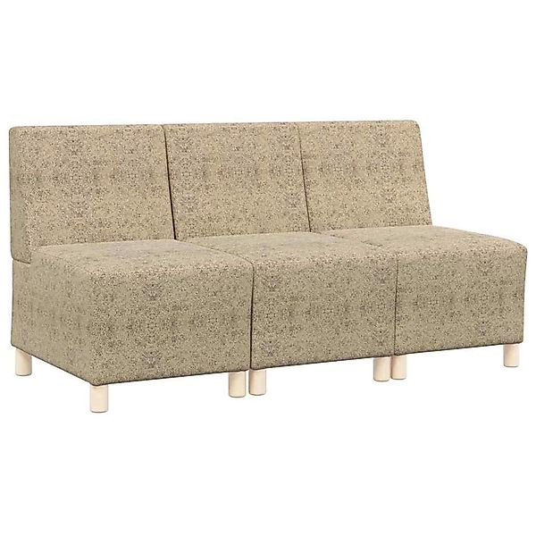 vidaXL Modulares Sofa ohne Armlehnen 3 Stk Hellgrau 55 x 74 x 82 cm 3399833 günstig online kaufen