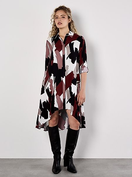 Apricot Druckkleid Hemdkleid (1-tlg) mit verdeckter günstig online kaufen