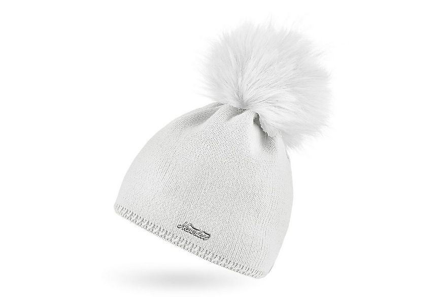 Neverless Bommelmütze Damen Strickmütze Strick-Beanie mit Bommel Winter-Müt günstig online kaufen