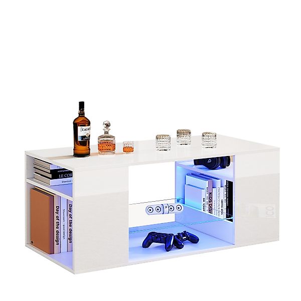 OKWISH Couchtisch mit großen Stauraum (Satztisch, günstig online kaufen