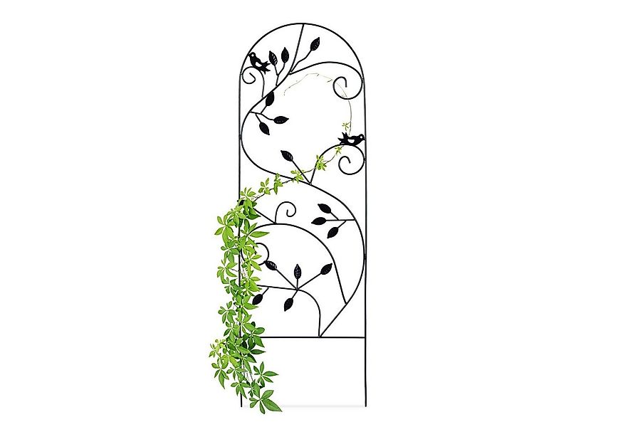 relaxdays Rankgitter Vogel, schwarz günstig online kaufen