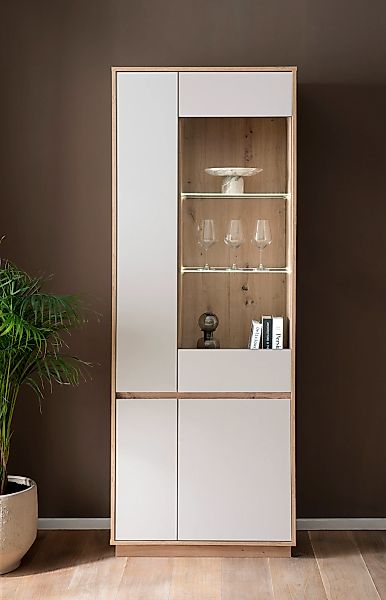 Home affaire Vitrine "Sonora, moderne Glasvitrine, Stauraumelement, Schrank günstig online kaufen