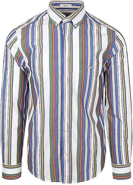 Gant Freizeithemd Stripe Multicolour - Größe M günstig online kaufen