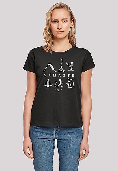 F4NT4STIC T-Shirt Namaste Yoga Skelett Halloween Print günstig online kaufen