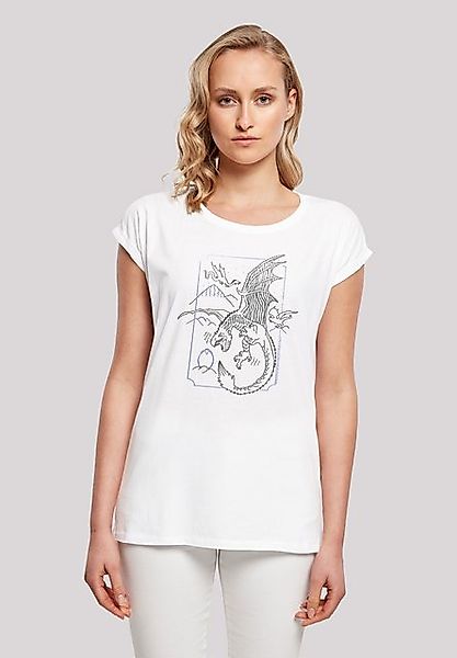 F4NT4STIC T-Shirt Harry Potter Dragon Line Art Print günstig online kaufen