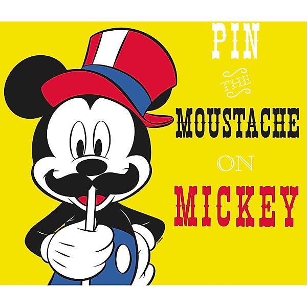 Komar Wandbild Mickey Mouse Moustache 30 x 40 cm günstig online kaufen