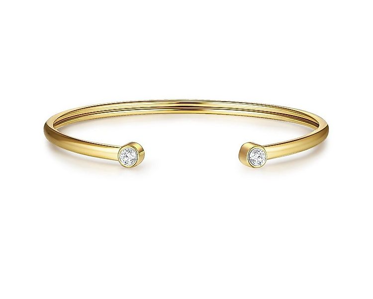 Eastside Armreif Armband aus Edelstahl, in gelbvergoldet, mit Zirkonia günstig online kaufen