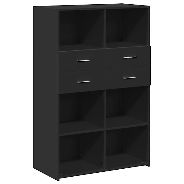 vidaXL Highboard Highboard Schwarz 80x42,5x124 cm günstig online kaufen