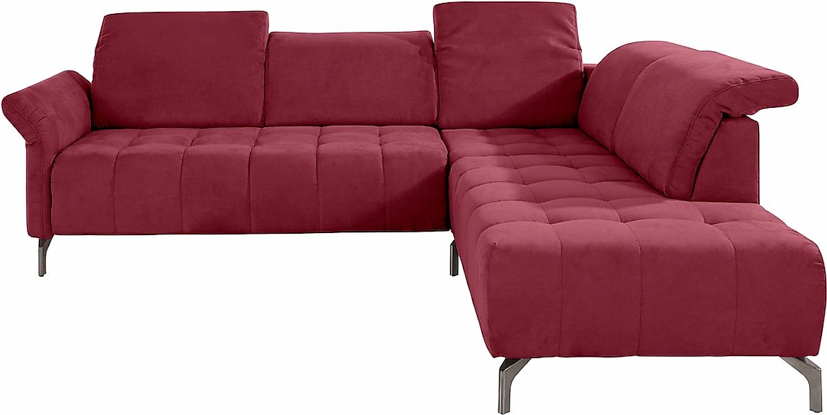 Home affaire Ecksofa "Fresh L-Form" Federkern, wahlweise Kopfteilverstellun günstig online kaufen