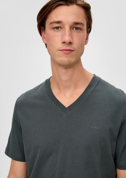 s.Oliver T-Shirt T-Shirt V-Ausschnitt, kurzarm, Baumwolle, günstig online kaufen