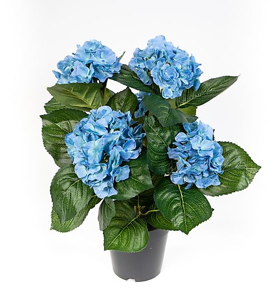 Kunstblume Hortensienbusch Deluxe 42cm im Topf günstig online kaufen
