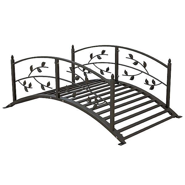Outsunny Gartenbrücke - Teichbrücke - Gartendekoration dim. 119L x 67B x 47 günstig online kaufen