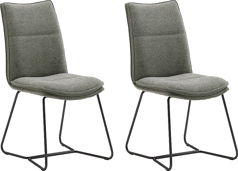 MCA furniture Stuhl »Hampton« (Set) 2 Stk. Chenilleoptik 2er Set, mit Griff günstig online kaufen