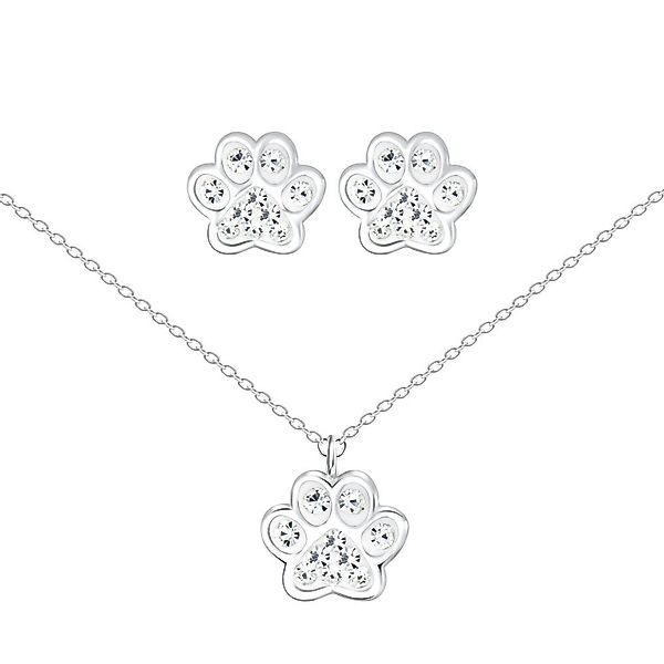 ALEXANDER YORK Schmuckset PFOTE weiß, 4-tlg., günstig online kaufen