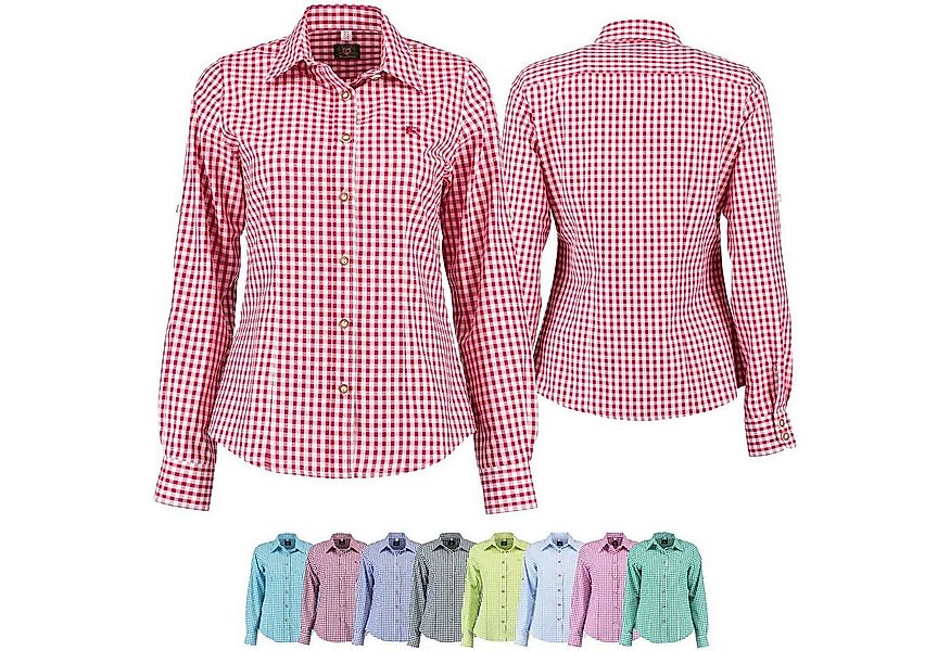 German Wear Trachtenbluse GW-OB13 Trachtenbluse für Trachten lederhosen blu günstig online kaufen