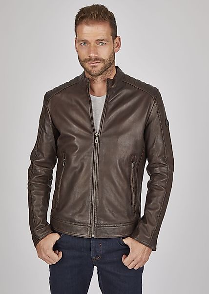 bugatti Lederjacke BUAPOLLO (1-St) mit Schultersteppung günstig online kaufen