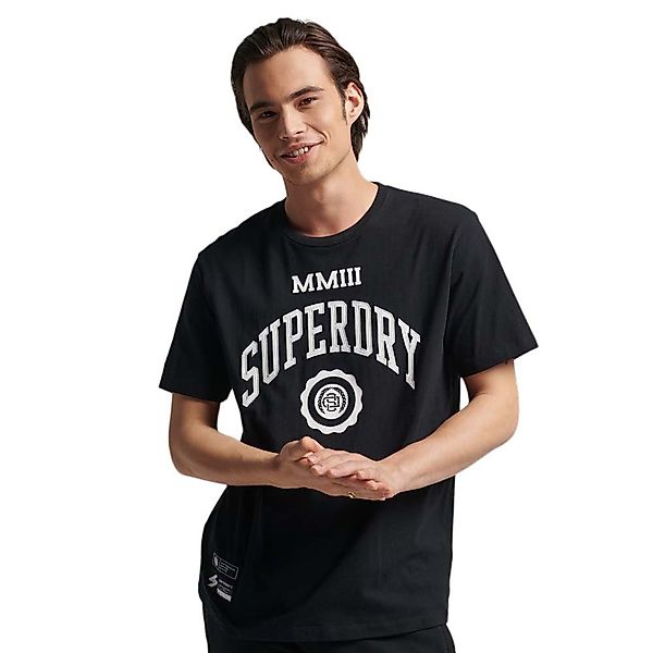 Superdry Code Varsity Arch Kurzärmeliges T-shirt L Black günstig online kaufen