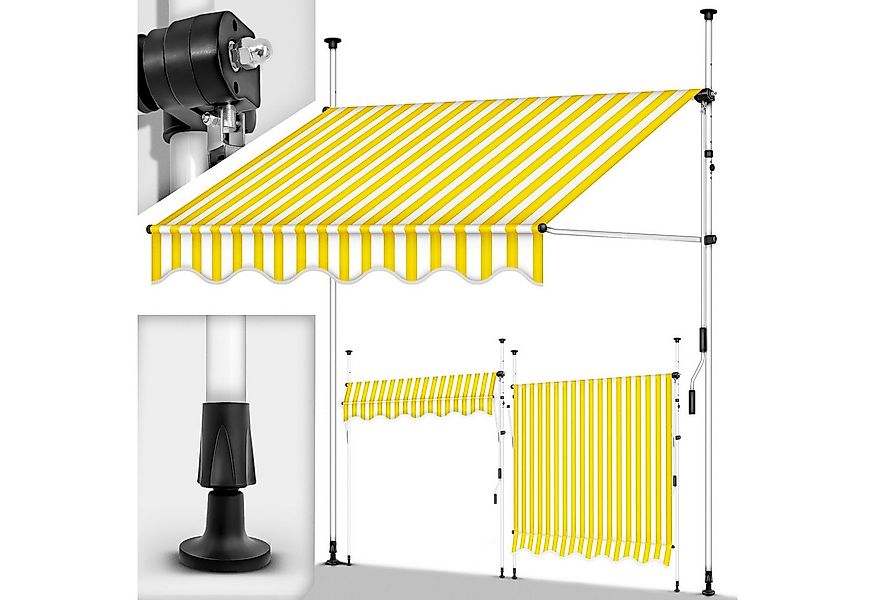 tillvex Klemmmarkise tillvex Balkonmarkise Markise Klemmmarkise Sonnenmarki günstig online kaufen