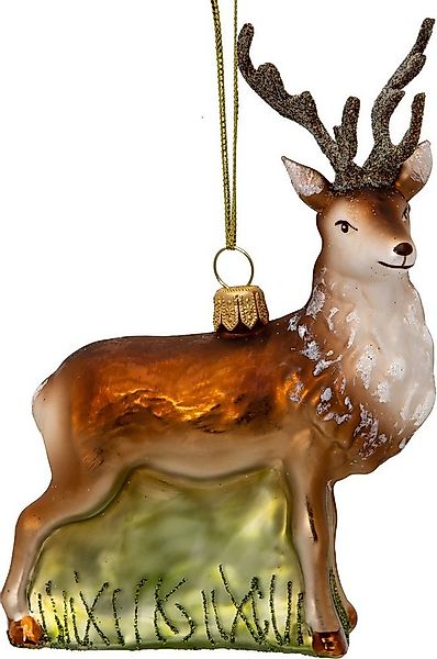 SIKORA Christbaumschmuck Hirsch Besondere Weihnachtskugel Glas Figur Anhäng günstig online kaufen