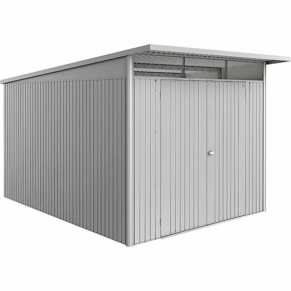 Biohort Metall-Gerätehaus AvantGarde ECO Gr. A8 silber-metallic Doppeltür günstig online kaufen