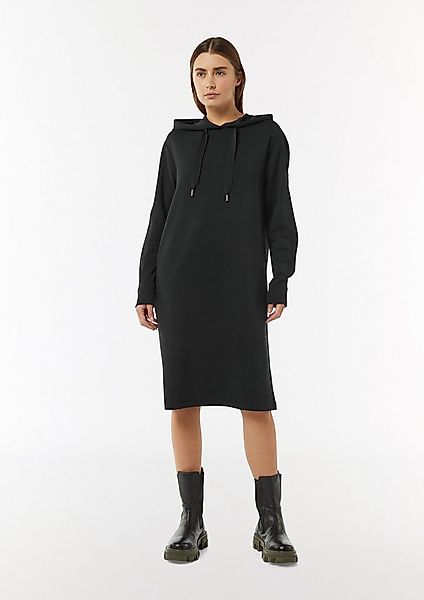 comma Midikleid Kleid Sweat-Kleid mit Kapuze und Rückenprint günstig online kaufen