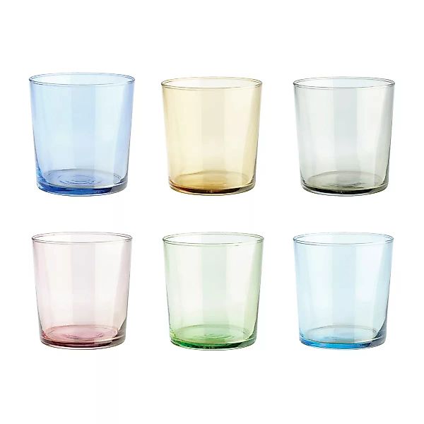 Café Wasserglas 6 Teile Multi günstig online kaufen