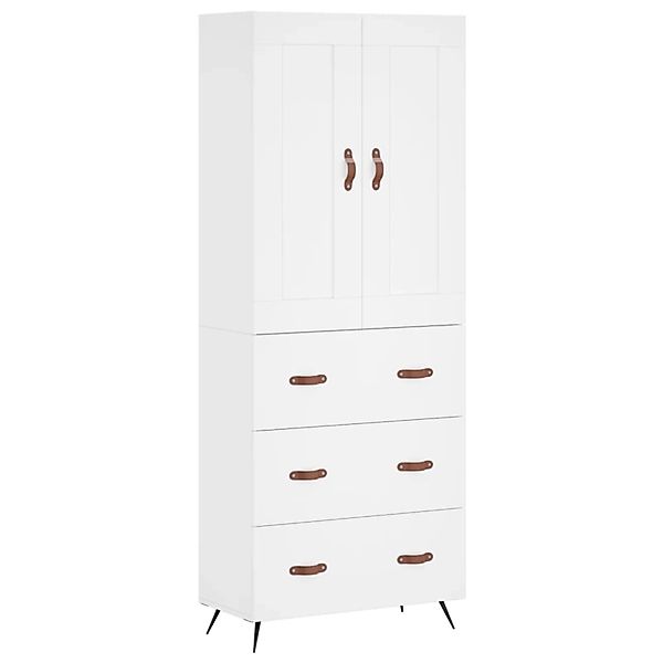 vidaXL Highboard Weiß 69,5x34x180 cm Holzwerkstoff 3199721 günstig online kaufen