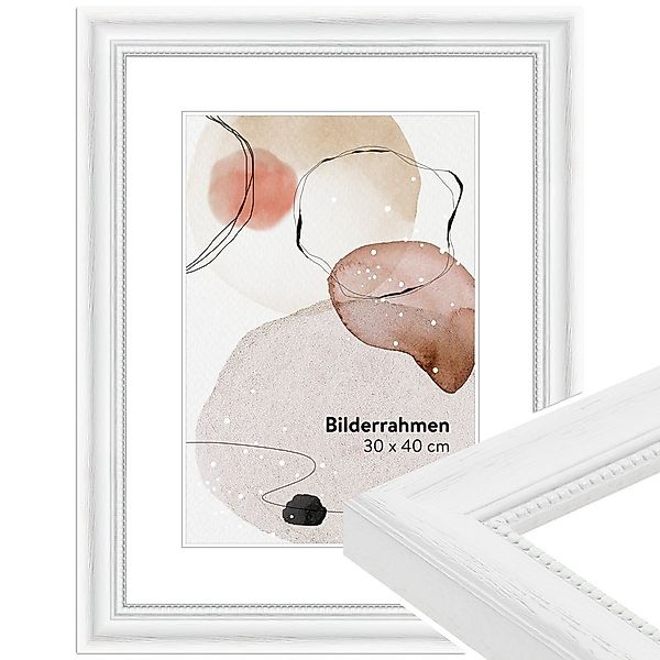 WANDStyle Bilderrahmen H390, Weiß gemasert, aus günstig online kaufen