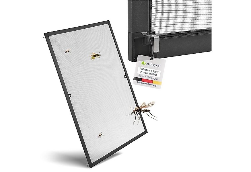 Juskys Insektenschutz-Fensterrahmen Fliegenschutzgitter, individuell kürzba günstig online kaufen