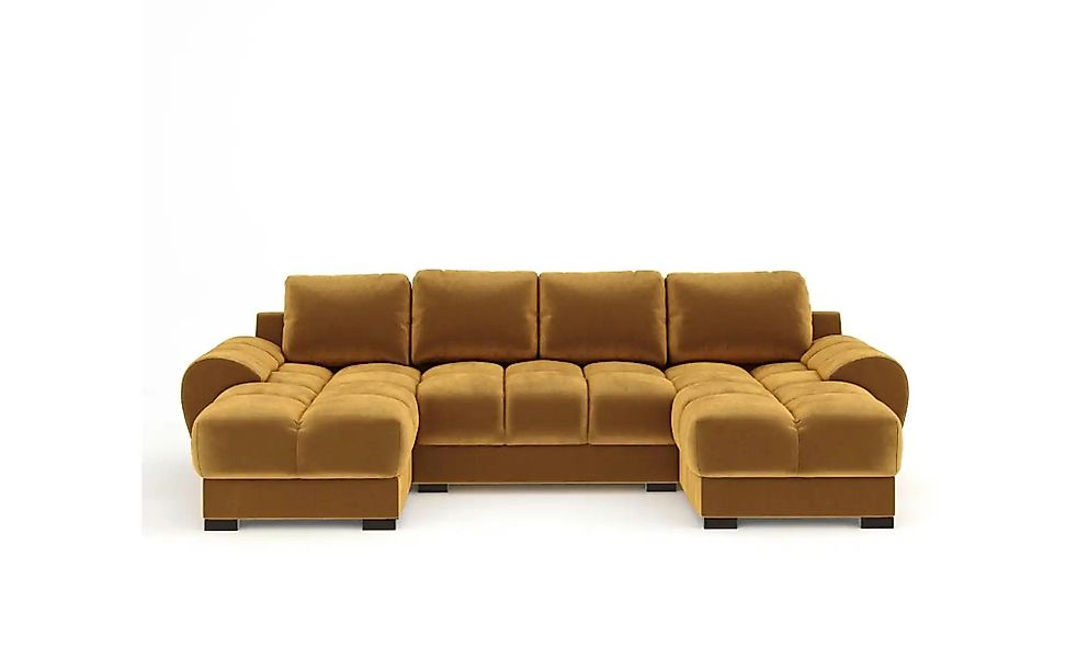 Wohnlandschaft  Peebles ¦ gold ¦ Maße (cm): B: 330 H: 90 Polstermöbel > Sof günstig online kaufen