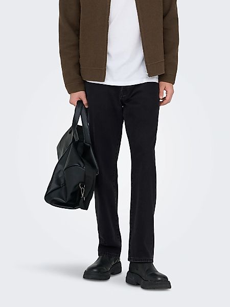 ONLY & SONS Regular-fit-Jeans "ONSEDGE STRAIGHT JAX BOX TAI DNM NOOS" günstig online kaufen