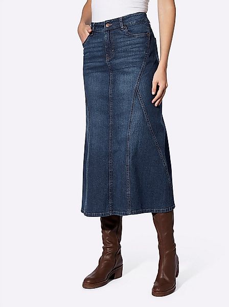 heine A-Linien-Rock Jeans-Rock günstig online kaufen