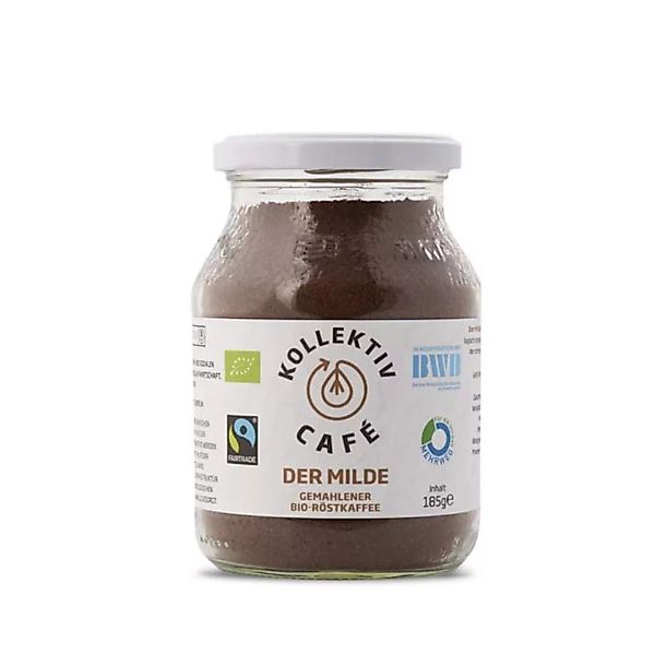 Kollektivcafé Probierset - 3x185g Gemahlener Bio-röstkaffee Im Mehrwegglas günstig online kaufen