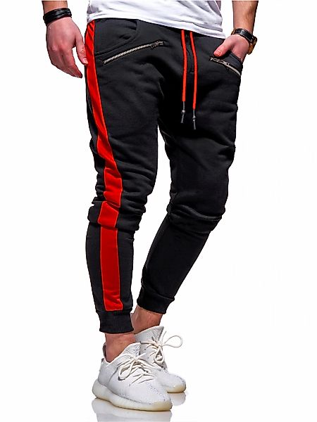 behype Sweathose "TRACK-ZIP" im Slim-Fit-Schnitt günstig online kaufen