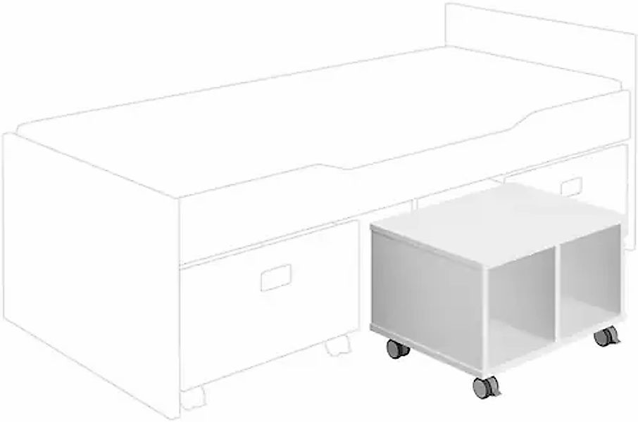 PAIDI Rollregal  Fiona ¦ weiß ¦ Maße (cm): B: 47 H: 40,4 Schränke > Contain günstig online kaufen