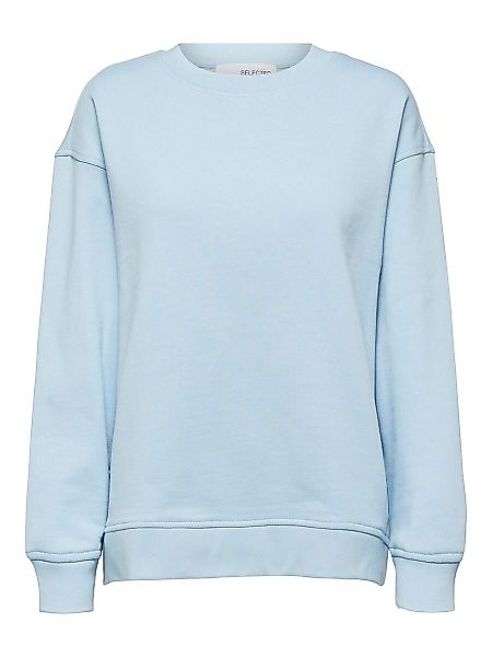 SELECTED Bio-baumwolle Selected Standards Sweatshirt Damen Blau günstig online kaufen